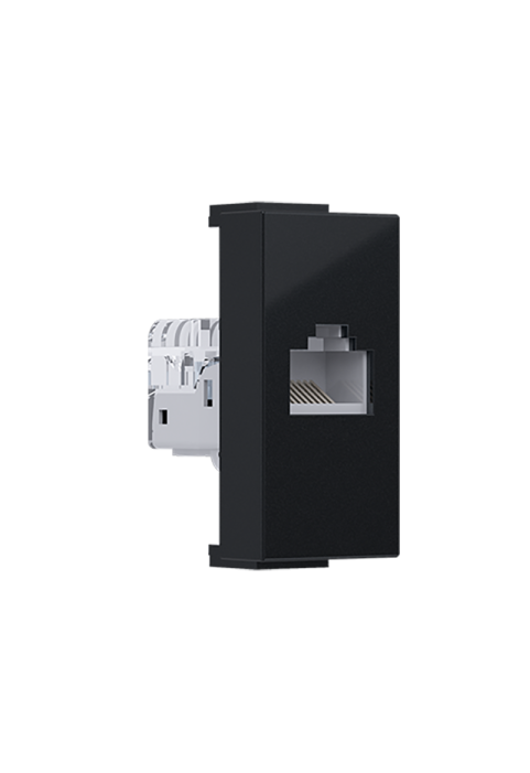 ^ MODYS DATA SOCKET MATT BLACK 1 M. RJ45 CAT.5Ε UNSCREENED IP20