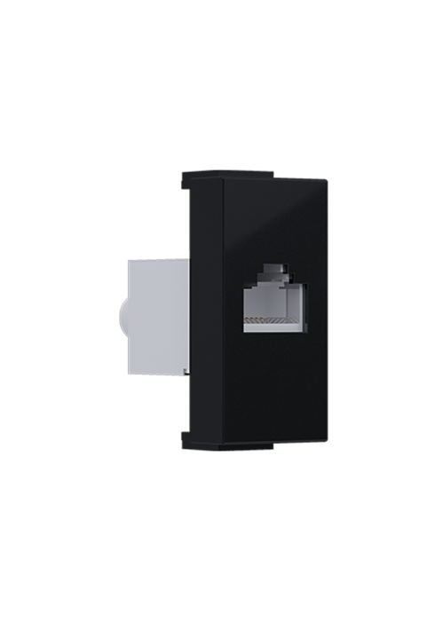 ^ MODYS DATA SOCKET MATT BLACK 1 M. RJ45 CAT.6 SCREENED IP20