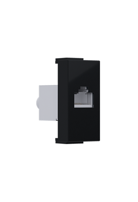 ^ MODYS DATA SOCKET MATT BLACK 1 M. RJ45 CAT.6A SCREENED IP20