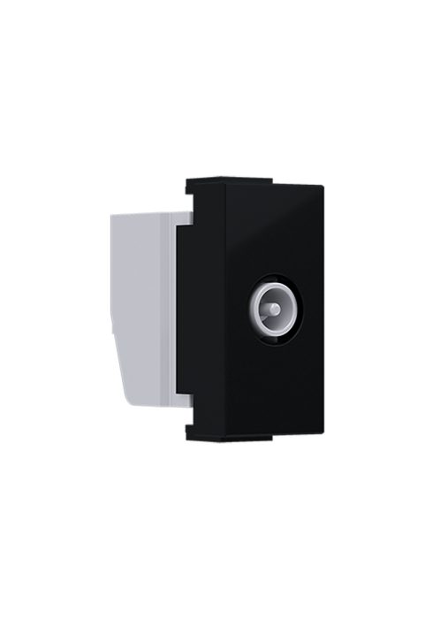 ^ MODYS TV-R SOCKET END-LINE MATT BLACK 1 M. IP20