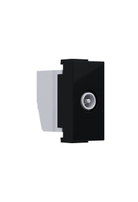 ^ MODYS TV-R SOCKET THROUGH-LINE MATT BLACK 1 M. IP20