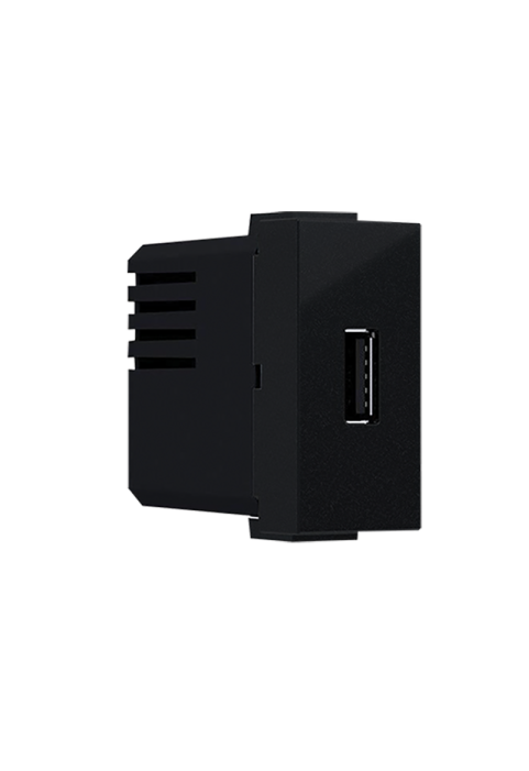 ^ MODYS USB CHARGER MATT BLACK 1 M. 1xUSB 5VDC 1.2A IP20