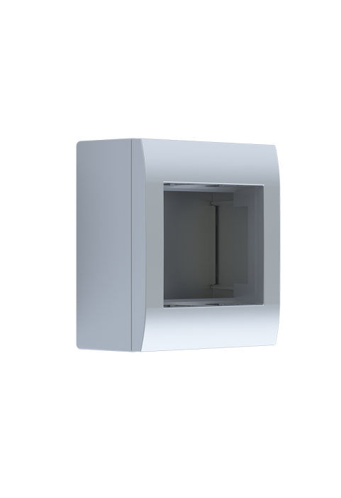 ^ WALL MOUNTING BOX 2M IP20 SILVER