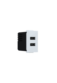 ^ MODYS USB CHARGER WHITE 1 M. 2xUSB TYPE A+C 5VDC 3A IP20
