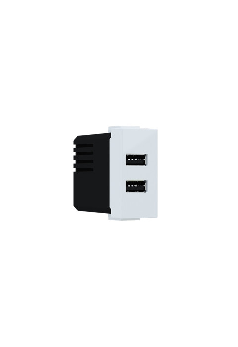 ^ MODYS USB CHARGER WHITE 1 M. 2xUSB TYPE A+C 5VDC 3A IP20