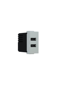 ^ MODYS USB CHARGER IVORY 1 M. 2xUSB TYPE A+C 5VDC 3A IP20