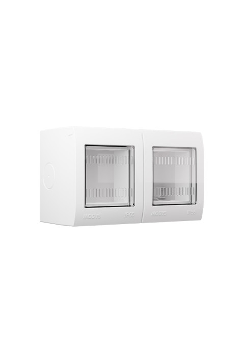 ^ WALL MOUNTING BOX IP55 2x2M WHITE