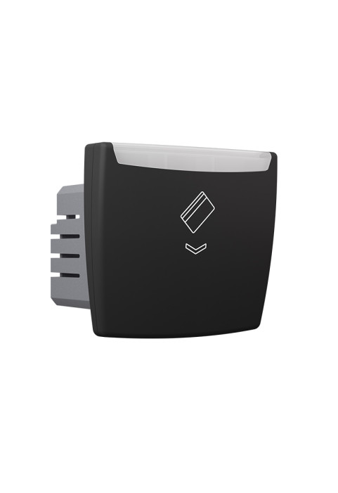 ^ MODYS MECHANICAL CARD SWITCH 220V 10A IP 20 MATT BLACK