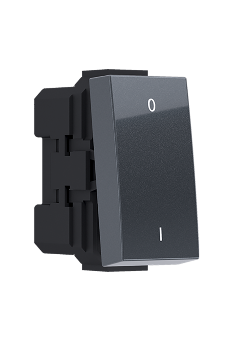 ^MODYS 2-POLE SWITCH (0-1) ANTHRACITE 1 M. 2P 10AX 250VAC IP20 