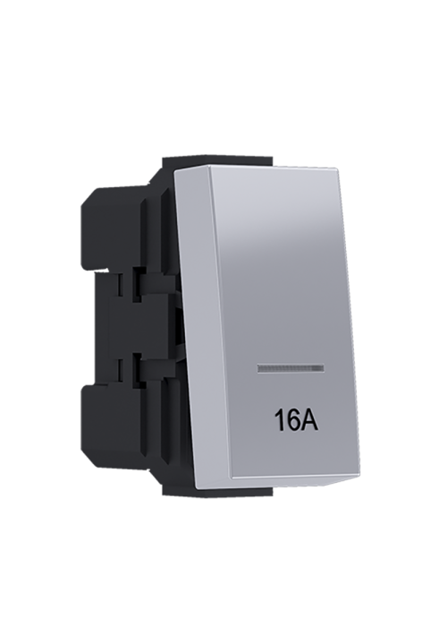 ^MODYS 2-POLE SWITCH (0-1) WITH 16A INDICATOR SILVER 1 M. 2P 16AX 250VAC IP20 