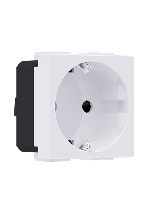 MODYS SCHUKO SOCKET WHITE 2 M. 2P+E 16A 250VAC IP20