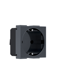 MODYS SCHUKO SOCKET WITH SHUTTERS ANTHRACITE 2 M. 2P+E 16A 250VAC IP20