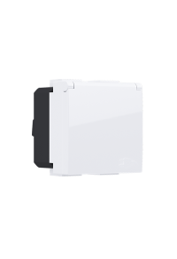 MODYS SCHUKO SOCKET WITH LID WHITE 2 M. 2P+E 16A 250VAC IP20