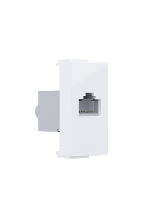 ^ MODYS TELEPHONE SOCKET WHITE 1 M. RJ11 CAT.3 IP20