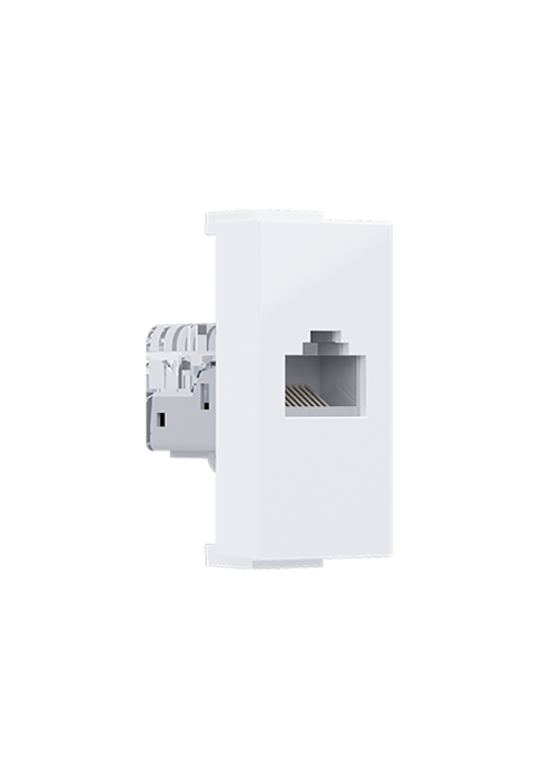^ MODYS DATA SOCKET WHITE 1 M. RJ45 CAT.5Ε UNSCREENED IP20
