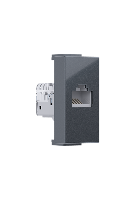 ^ MODYS DATA SOCKET ANTHRACITE 1 M. RJ45 CAT.5Ε UNSCREENED IP20