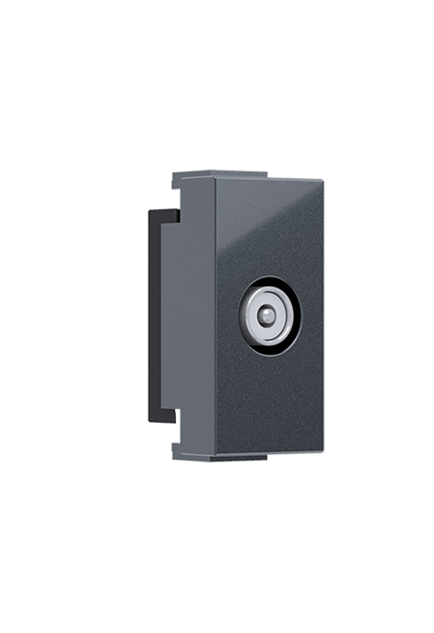 ^ MODYS TV-R SOCKET MALE CONNECTOR ANTHRACITE 1 M. ENL-LINE IP20
