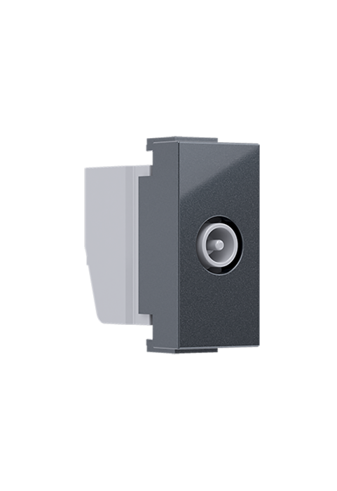 ^ MODYS TV-R SOCKET END-LINE ANTHRACITE 1 M. IP20