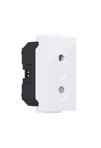 ^ MODYS EURO SOCKET WITH SHUTTERS WHITE 1 M. 2P 10A 250VAC IP20 