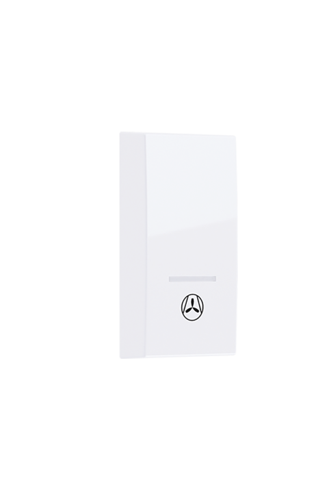 ^ MODYS BUTTON WITH INDICATOR & SYMBOL VENTILATOR 1 M. WHITE