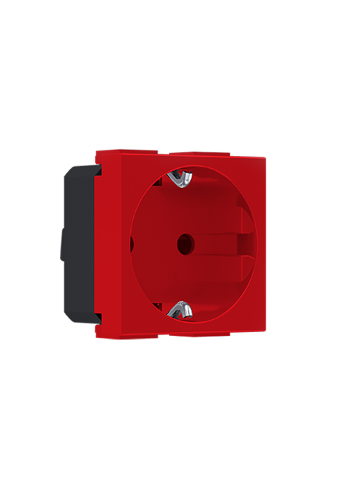 MODYS SCHUKO SOCKET RED UPS 2 M. 2P+E 16A 250VAC IP20
