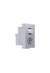 ^ MODYS SAT TV-R SOCKET END-LINE SILVER 1 M. IP20