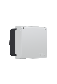 MODYS SCHUKO SOCKET WITH SHUTTERS & LID IVORY 2 M. 2P+E 16A 250VAC IP20