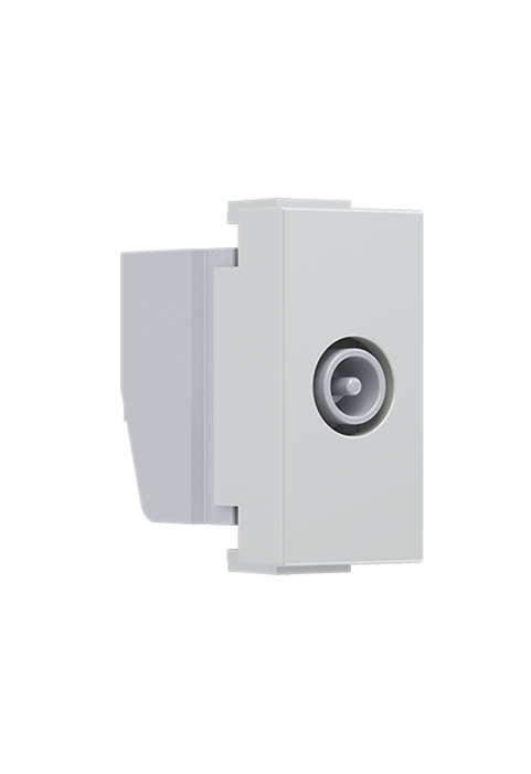 ^ MODYS TV-R SOCKET THROUGH-LINE IVORY 1 M. IP20