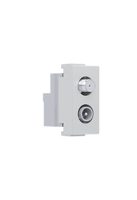 ^ MODYS SAT TV-R SOCKET THROUGH-LINE IVORY 1 M. IP20