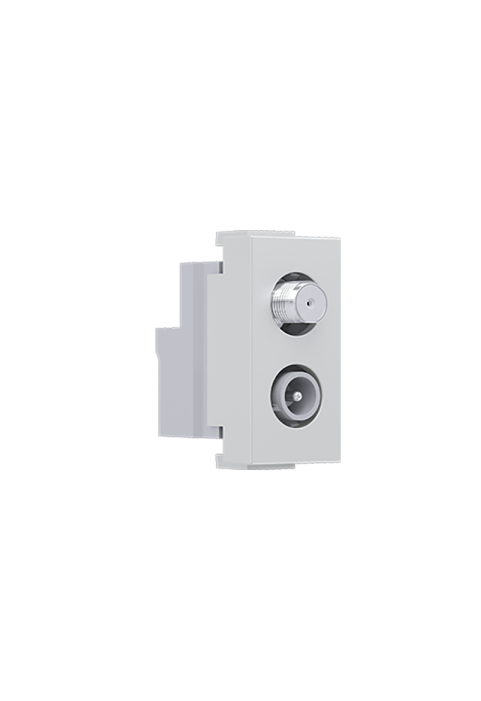 ^ MODYS SAT TV-R SOCKET END-LINE IVORY 1 M. IP20