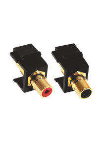 ^ MODYS 2XAUDIO ADAPTER RCA KS 1M BLACK