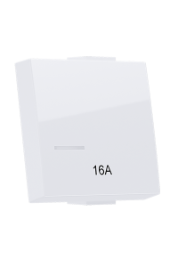 ^ MODYS BUTTON WITH INDICATOR 16A 2 M. WHITE
