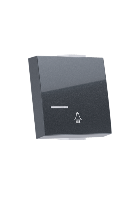 ^ MODYS BUTTON WITH INDICATOR & BELL SYMBOL 2 M. ANTHRACITE