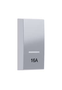 ^ MODYS BUTTON WITH INDICATOR 16A 2 M. SILVER