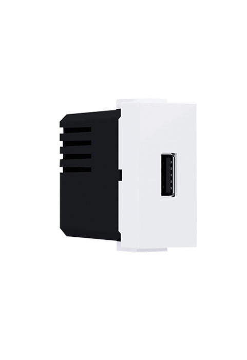 ^ MODYS USB CHARGER WHITE 1 M. 1XUSB 5VDC 1.2A IP20