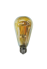 ЛЕД ST64 AMБЕР СТЕП ДИМИРУЕМА E27 230V 8W 2700K 300° 760LM Ra80