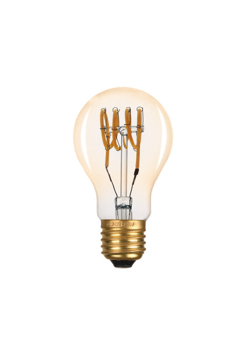 ЛЕД E27 A60 AMБЕР 6W 2700K 230V AC 300° 420LM RA80