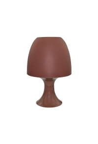 НАСТОЛНА ЛАМПА 1ΧΕ14 ПРАСТМАСОВА ТАУПЕ Φ16XH25,5CM NIOKI