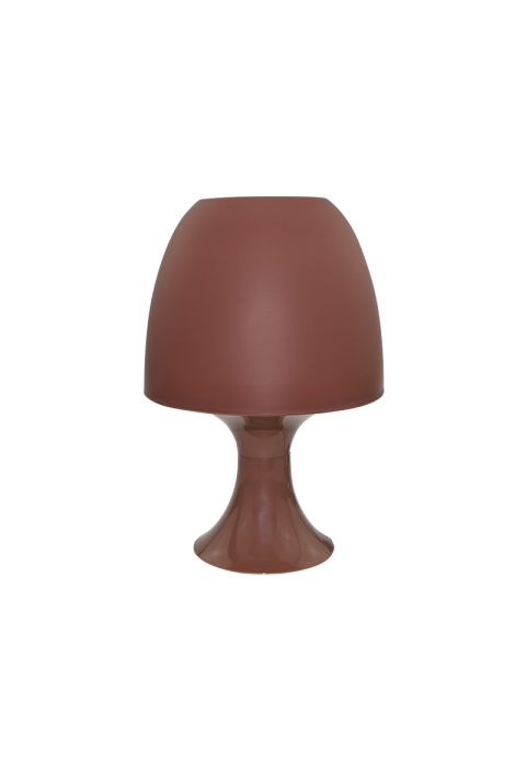 НАСТОЛНА ЛАМПА 1ΧΕ14 ПРАСТМАСОВА ТАУПЕ Φ16XH25,5CM NIOKI