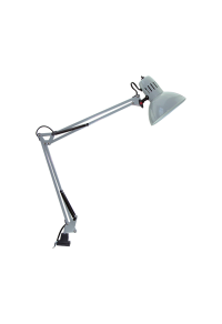 ЛАМПА ЗА БЮРО E27 1X40W СКАЧКА СИВА PENNA