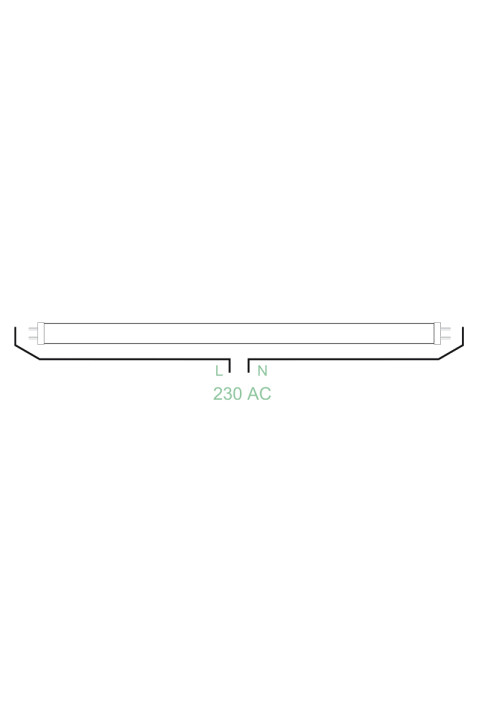 T8 ЛЕД СТЪКЛО 22W SMD5630 AC185-245V 2110LM 3000K 320° RA80