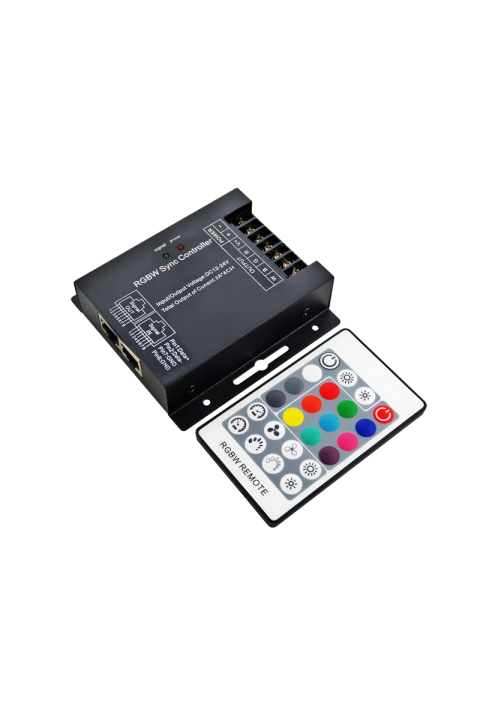 RGBW LED КОНТРОЛЕР 24A 288W / 12V 576W / 24V И RF ДИСТАНЦИОННО УПРАВЛЕНИЕ
