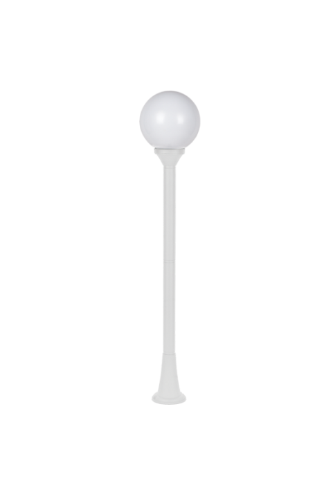 PLASTIC FLOOR GARDEN WHITE LUMINAIRE 100CM Φ200 Ε27 IP44