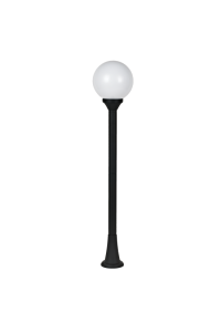 PLASTIC FLOOR GARDEN BLACK LUMINAIRE 100CM Φ200 Ε27 IP44
