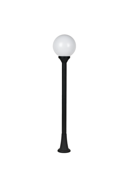 PLASTIC FLOOR GARDEN BLACK LUMINAIRE 100CM Φ200 Ε27 IP44