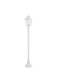 PHASING OUT 4S PLASTIC FLOOR GARDEN WHITE LUMINAIRE 100CM Ε27 IP44