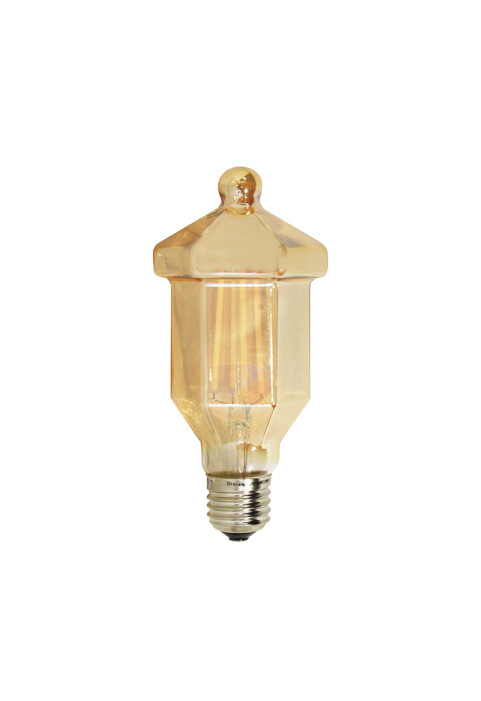 E27 LANTERN AMBER DIM 4W 2700K 230V AC 390LM LED COG