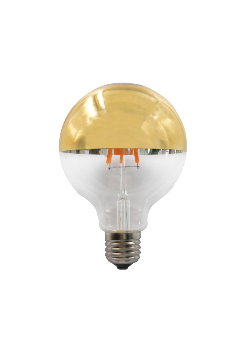 E27 G95 GOLD DIM 6W 2700K 230V AC 690LM RA80 LED COG