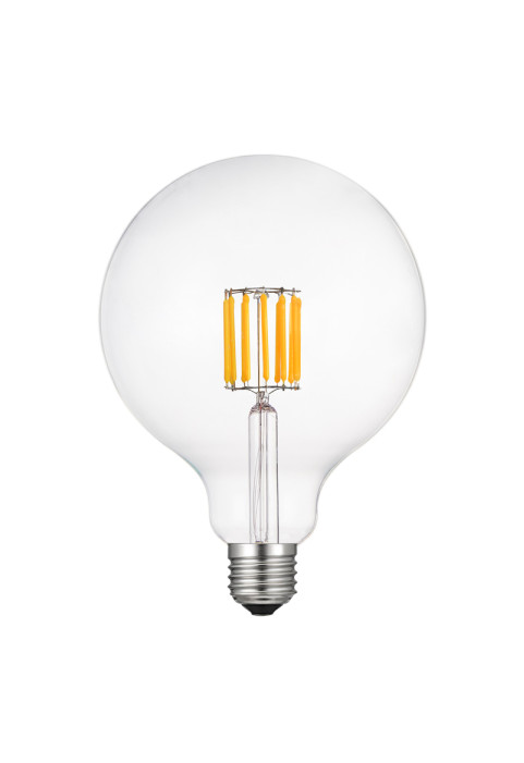 E27 G125 8W 2700K 230V AC 890LM ЛЕД COG