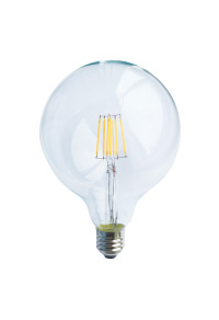 LED FILAMENT E27 G125 DIM 6W 2700K 230V AC 690LM RA80